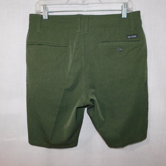 MEN 31 RESERVE HEATHER 19" HYBRID SHORTS New with Tag Olive Green Above the Knee - Picture 7 of 10